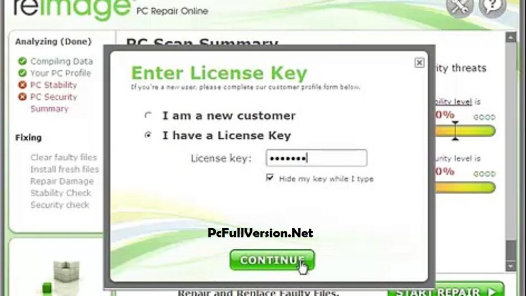 Reimage PC Repair License Key