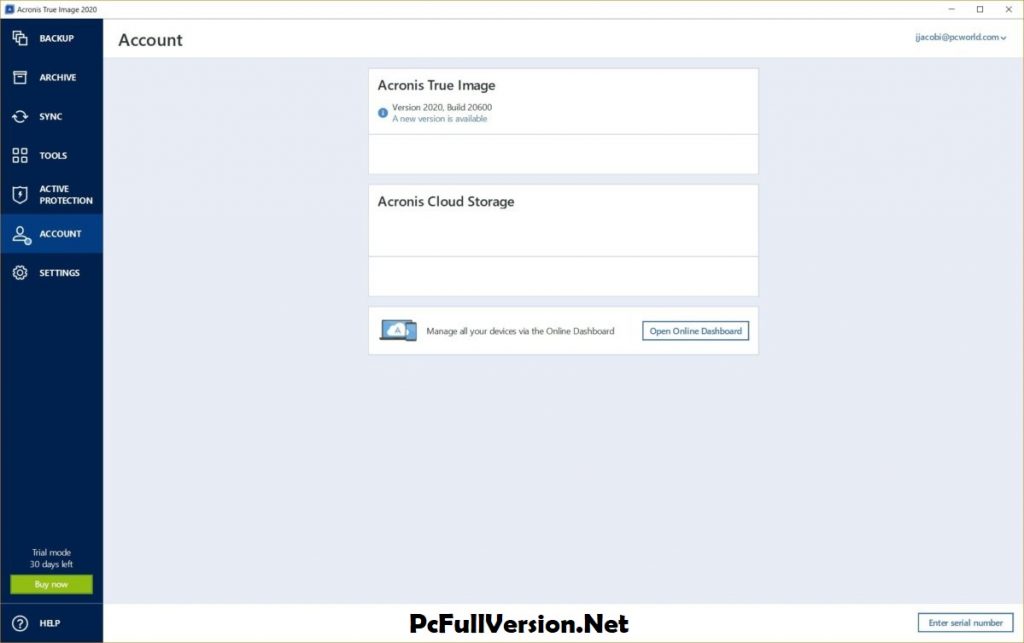 Acronis True Image 2020 Serial Key
