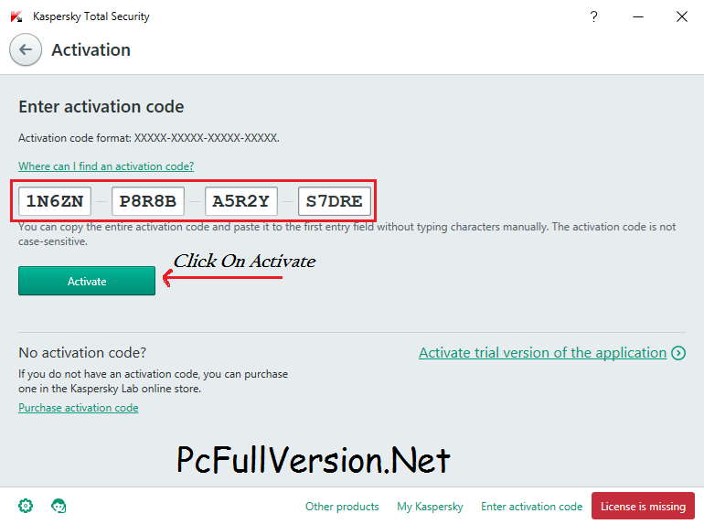 Kaspersky Total Security Activation Code 