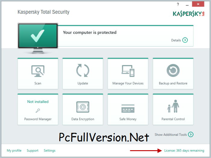 Kaspersky Total Security License Key 