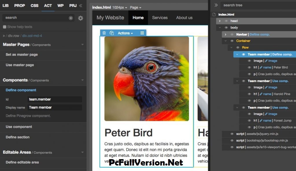 Pinegrow Web Editor for Windows, Mac, Linux