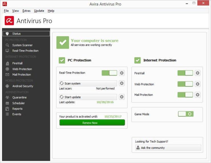 Avira Antivirus Pro License Key