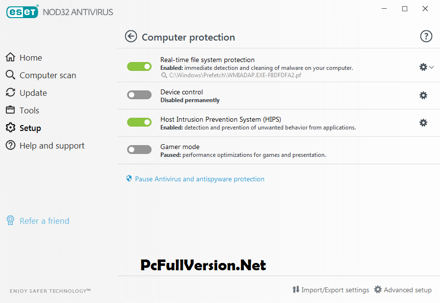 ESET NOD32 Antivirus Email and Password