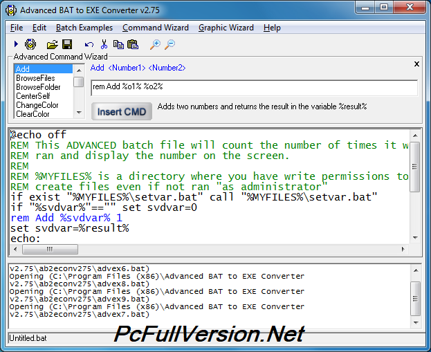 Advanced BAT to EXE Converter Pro Serial Key