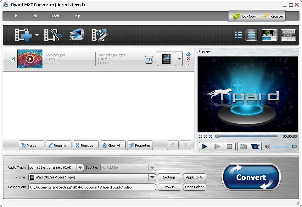 Tipard MXF Converter Key