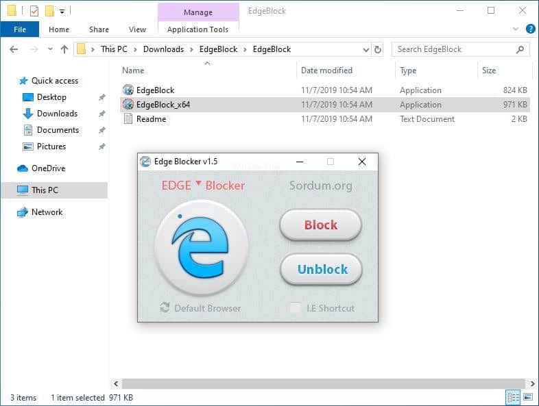 Edge Blocker Activation Code