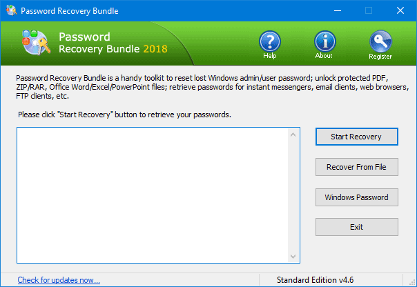 Password Recovery Bundle Registration Code